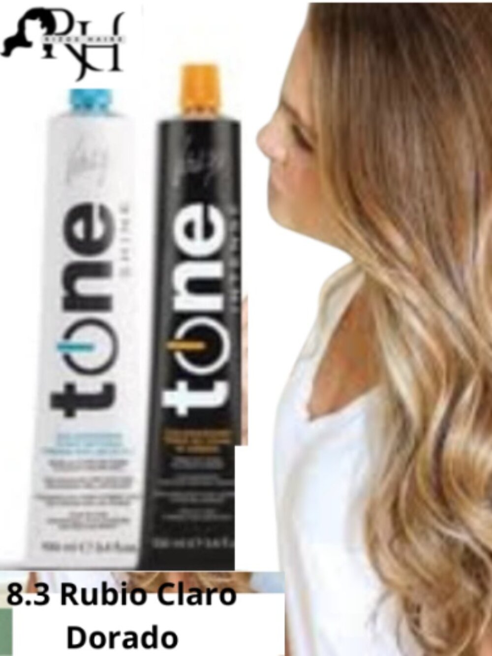 Tinte Vitality's Tone 8.3 Rubio Claro Dorado semi permanente sin amoniaco Inten